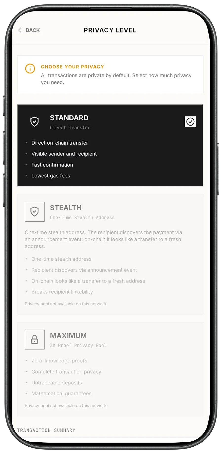 Veilpay multi-chain crypto wallet with privacy features